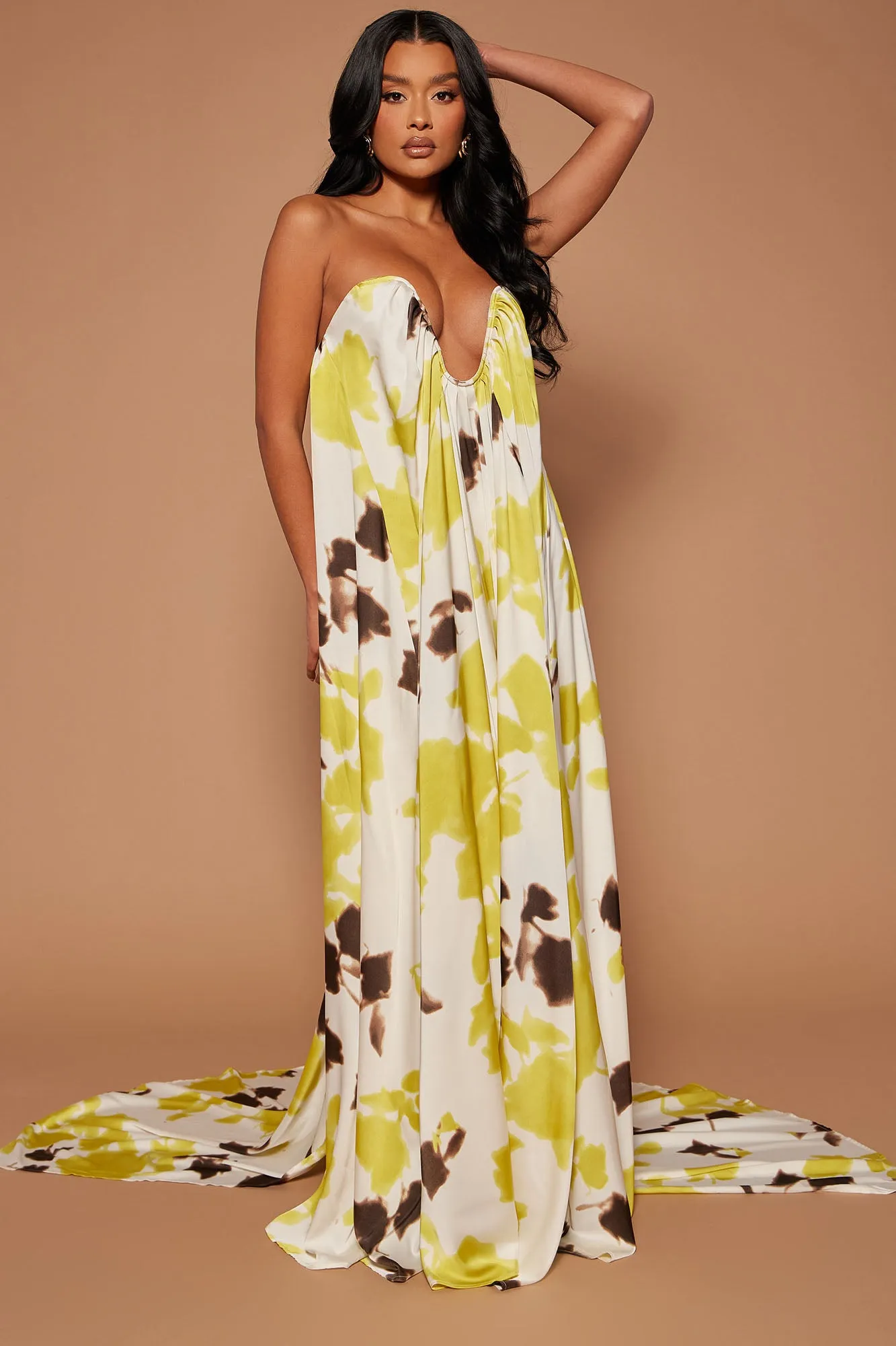 Abbey Maxi Dress - Chartreuse