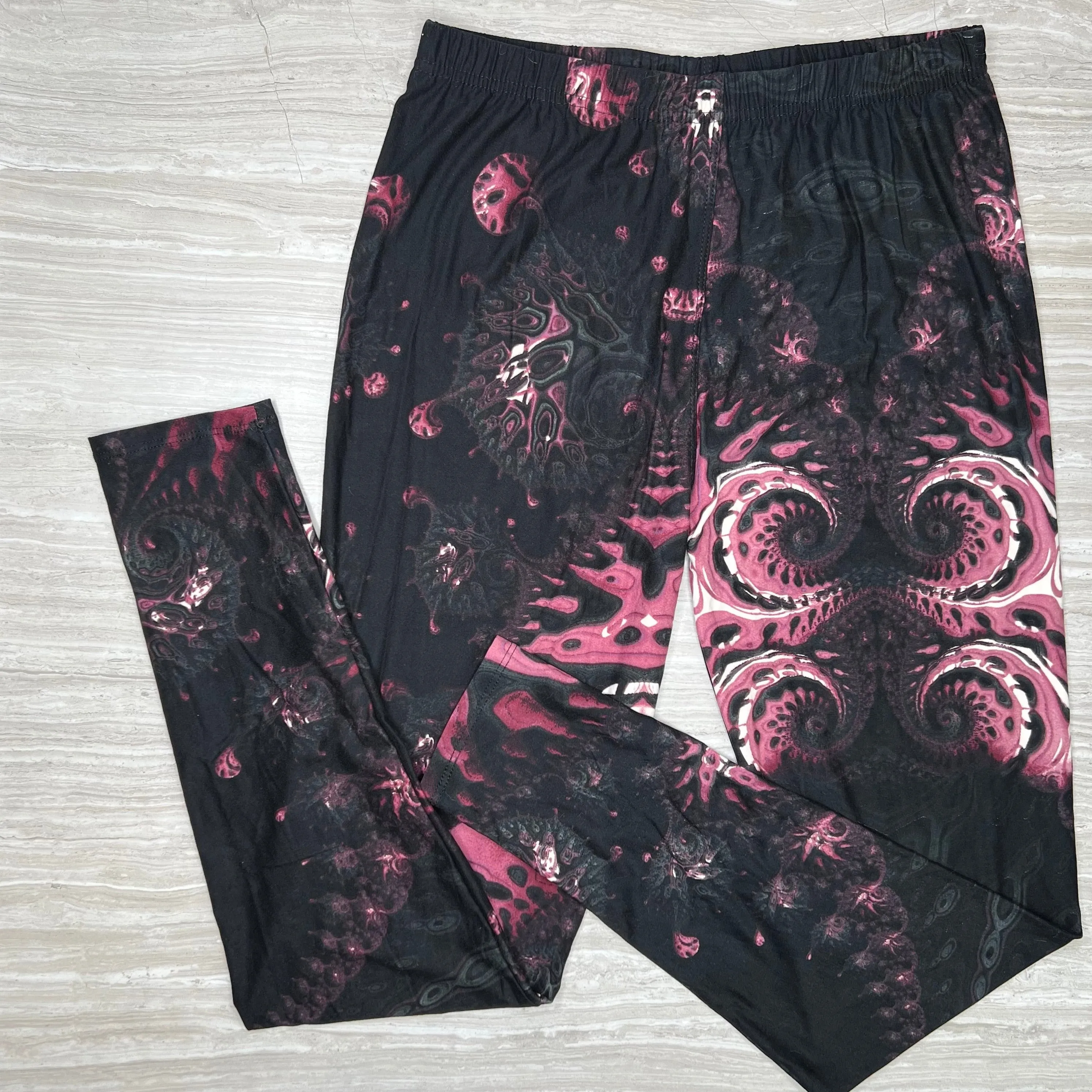 Abstrack Tentacle Print Leggings