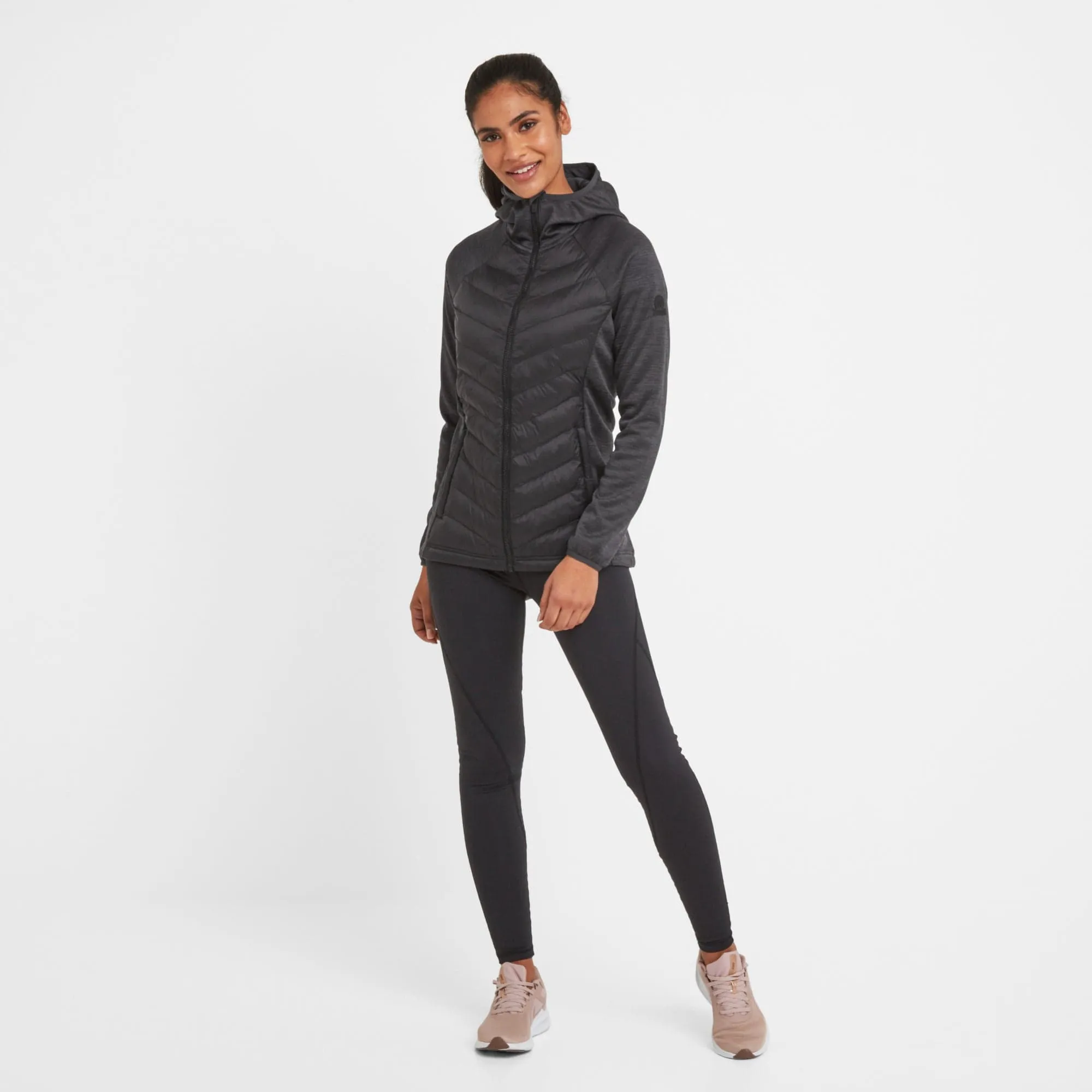 Adwell Womens Insulated Hybrid Jacket - Black