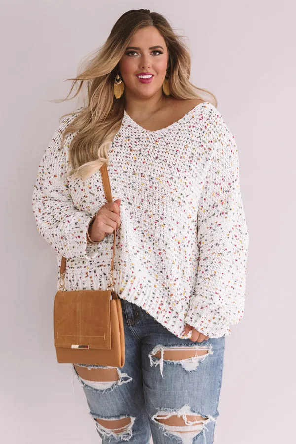 Aspen Holiday Confetti Knit Sweater Curves