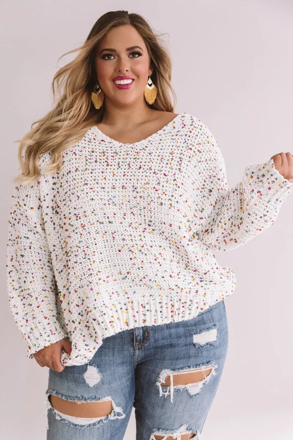 Aspen Holiday Confetti Knit Sweater Curves