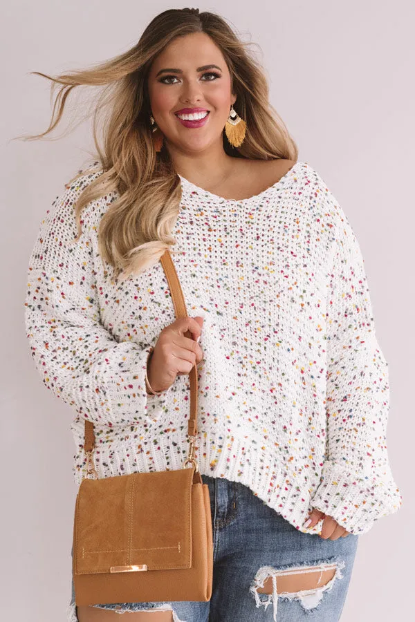 Aspen Holiday Confetti Knit Sweater Curves