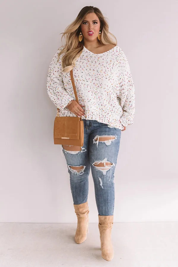 Aspen Holiday Confetti Knit Sweater Curves