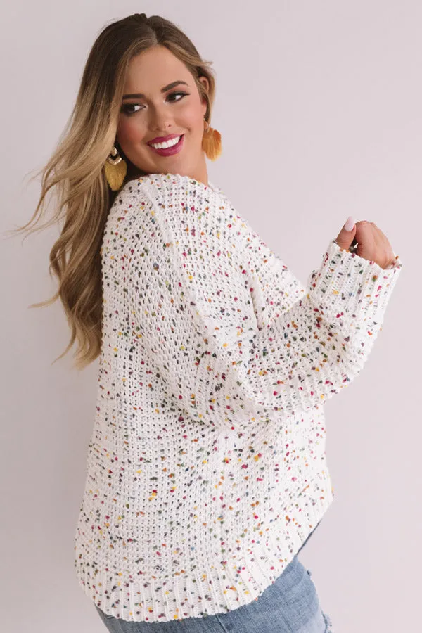 Aspen Holiday Confetti Knit Sweater Curves