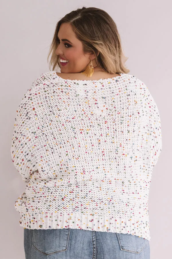 Aspen Holiday Confetti Knit Sweater Curves