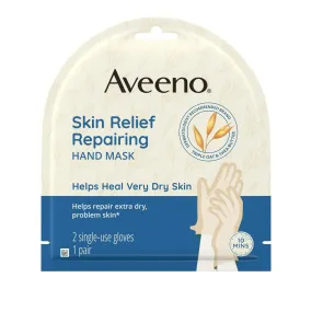 Aveeno Skin Relief Repairing Hand Mask With Oat & Shea Butter 1 Pair