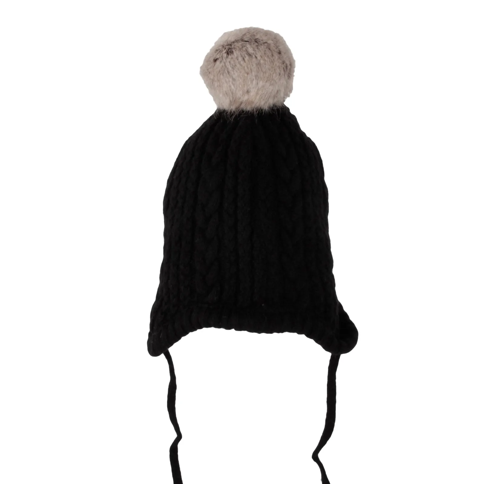 Baby Knit Winter Pom Beanie Toddler Earflap Warm Hat XZJ0066