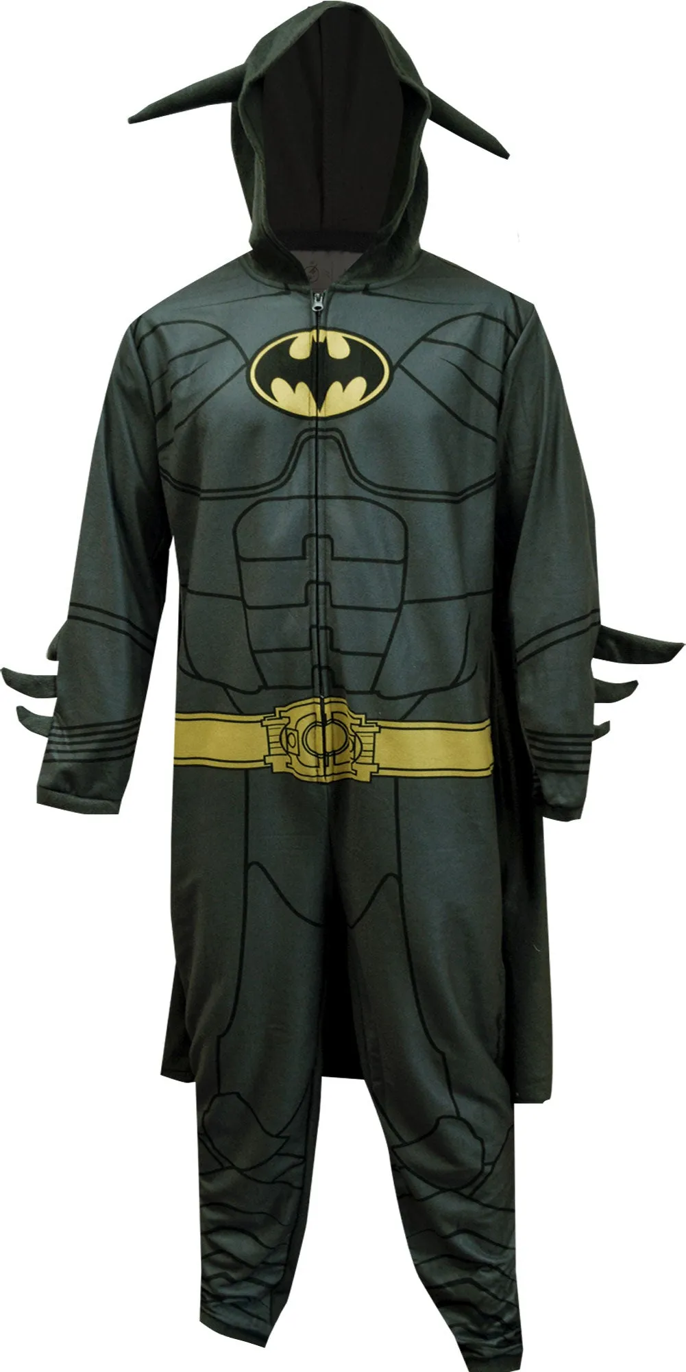 Batman One Piece Fleece Pajama with Hood and Cape