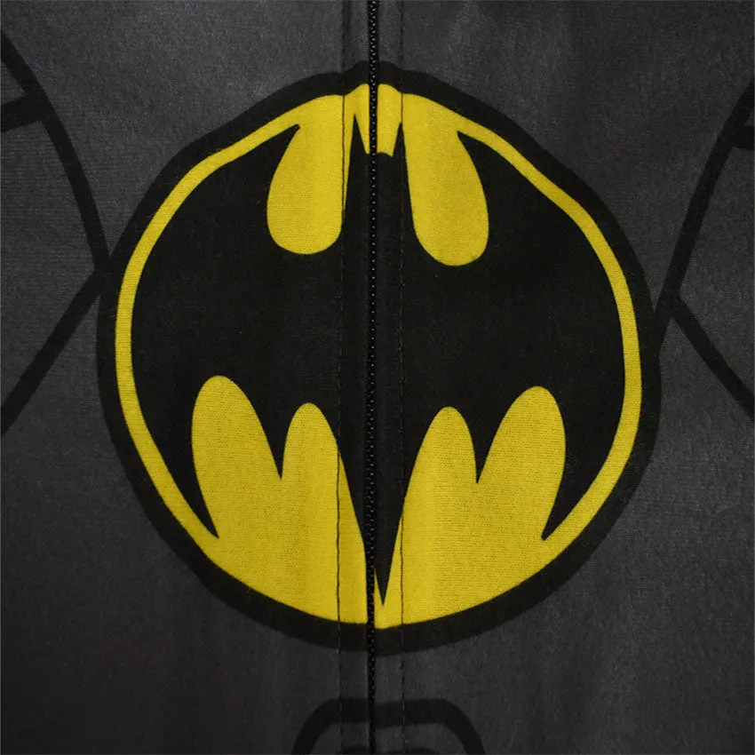 Batman One Piece Fleece Pajama with Hood and Cape