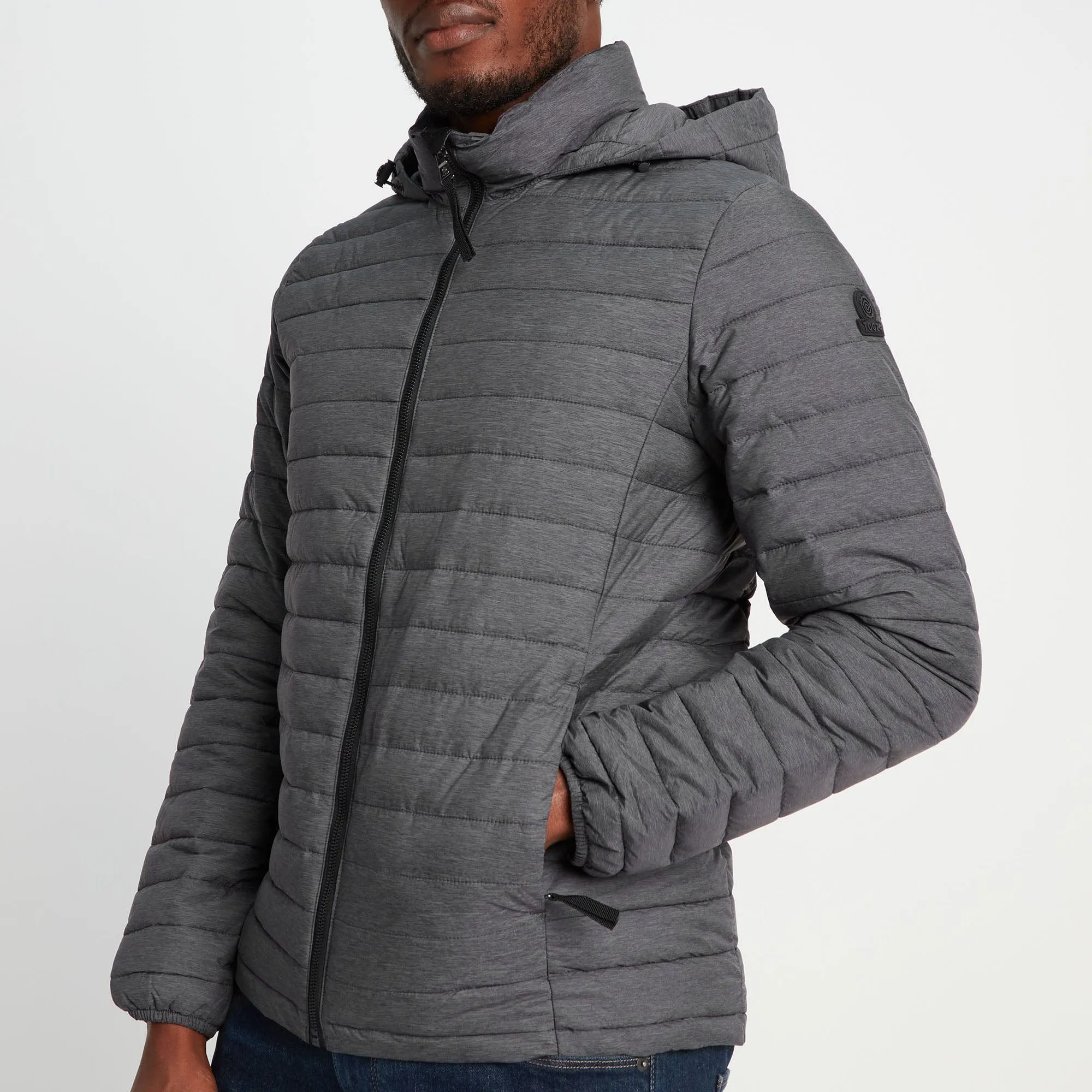 Bowburn Mens Padded Jacket - Grey Marl