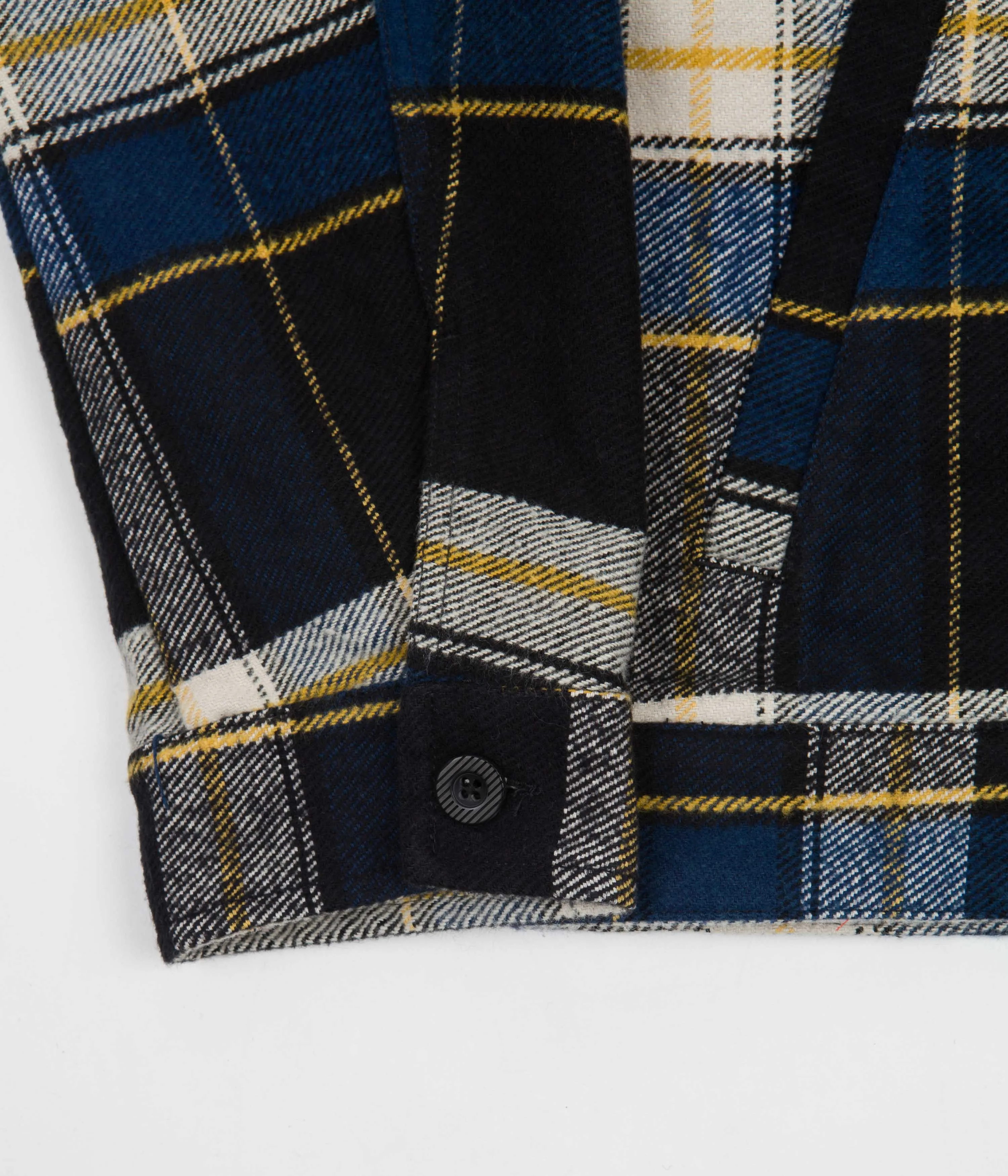 Brixton Bowery Trucker Jacket - Joe Blue Plaid