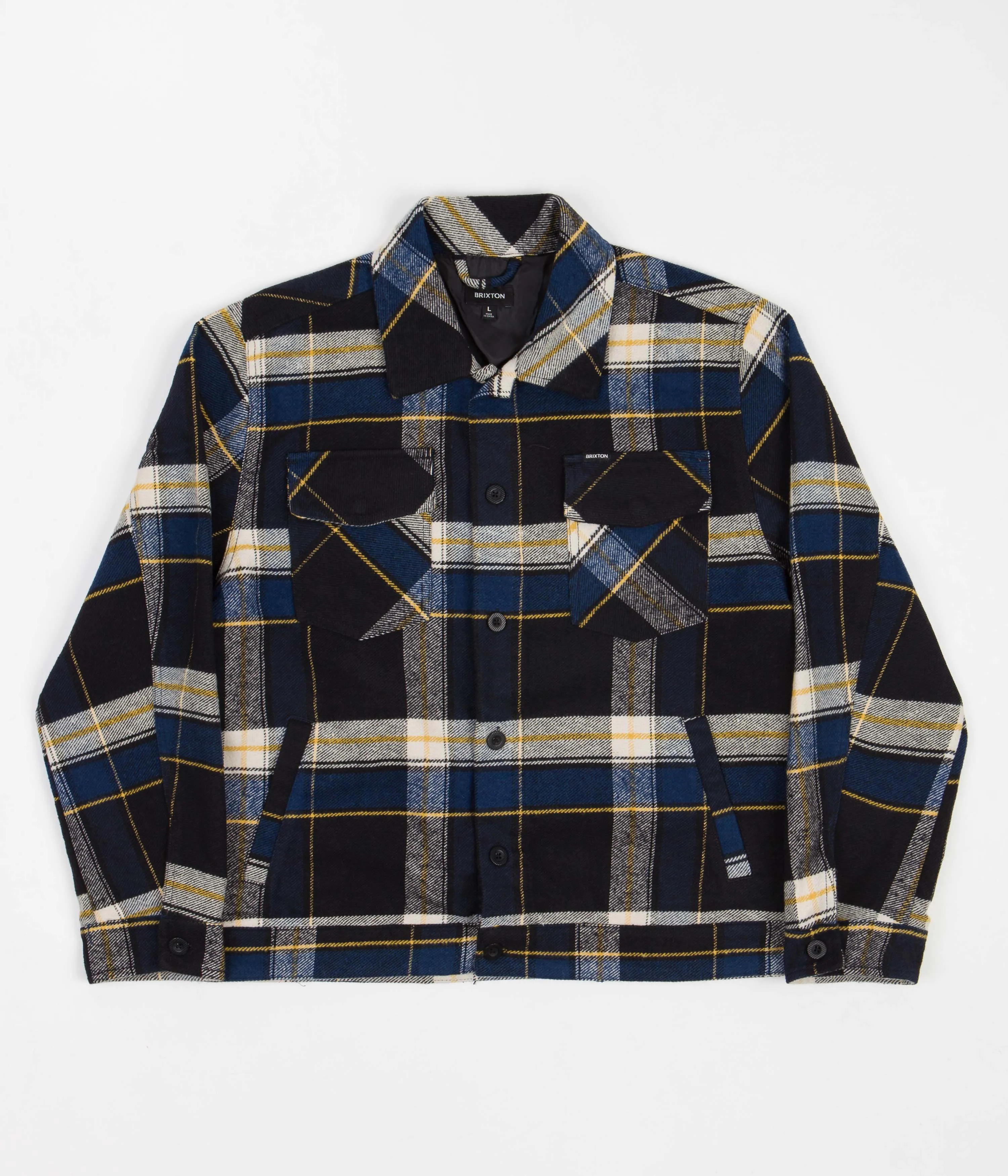 Brixton Bowery Trucker Jacket - Joe Blue Plaid