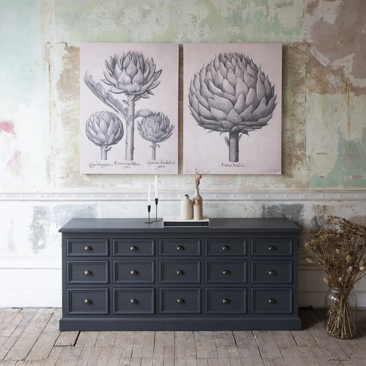 Brockby Set Of Two Canvas Artichoke Wall Art 120cm