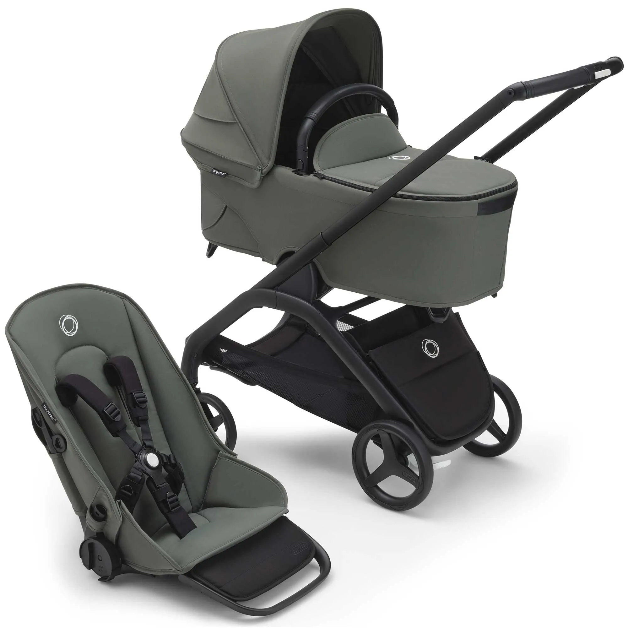 Bugaboo Dragonfly Complete Bundle - Black/Forest Green