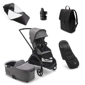 Bugaboo Dragonfly Complete Bundle - Graphite/Grey Melange