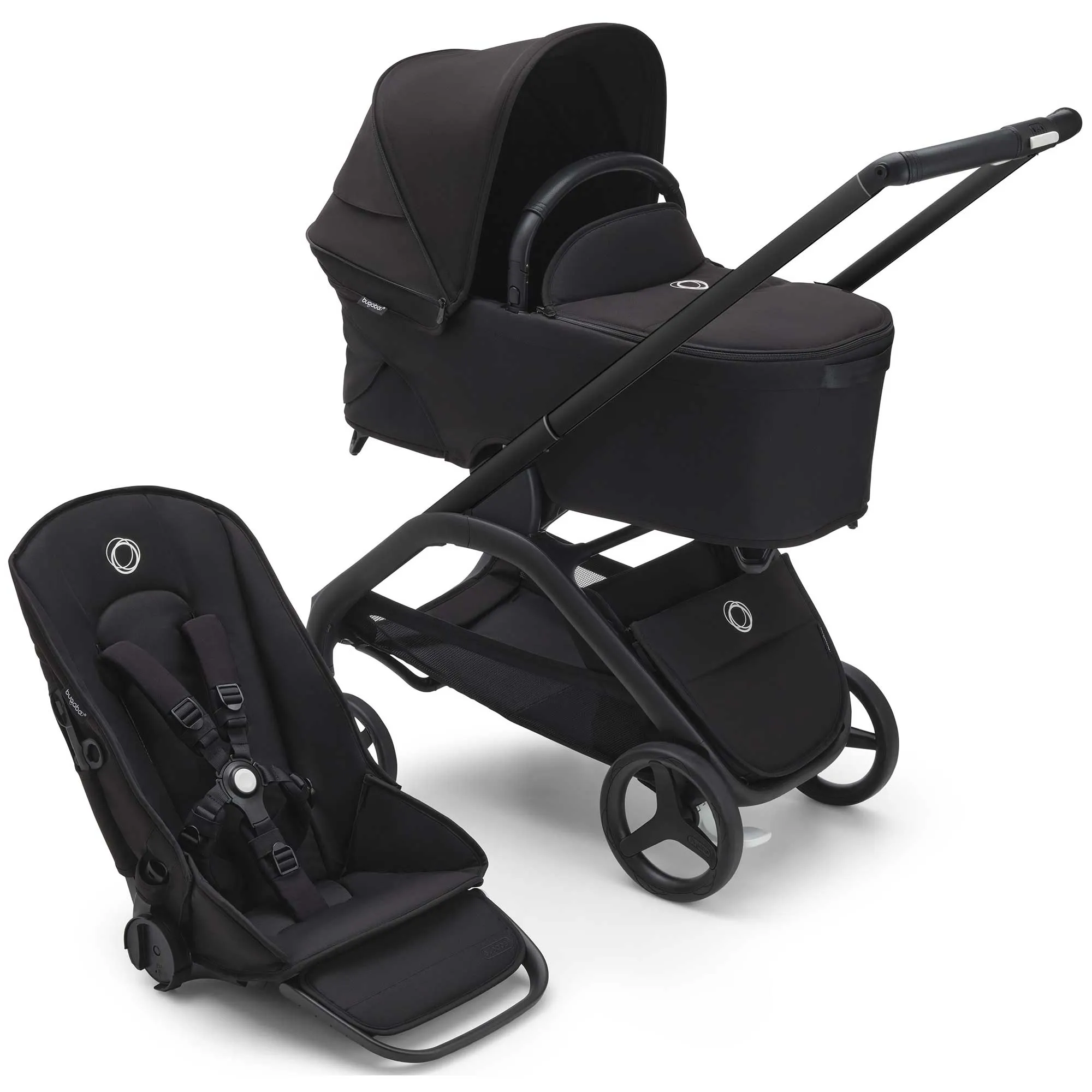 Bugaboo Dragonfly Complete Pram - Black/Midnight Black