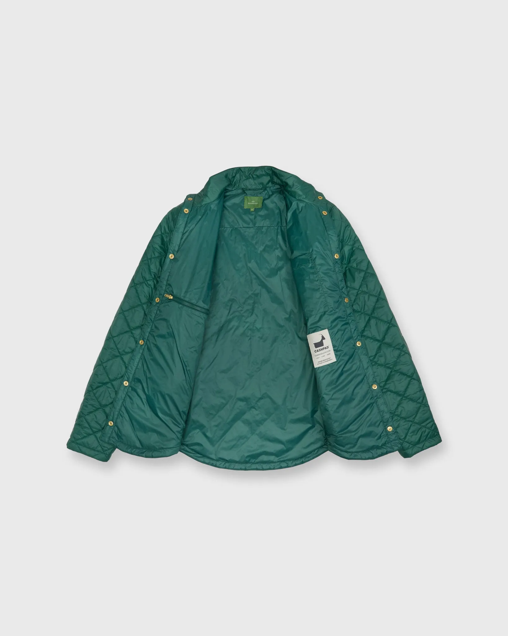 Cashpad Quilted Traveler's Jacket in Spruce Nylon