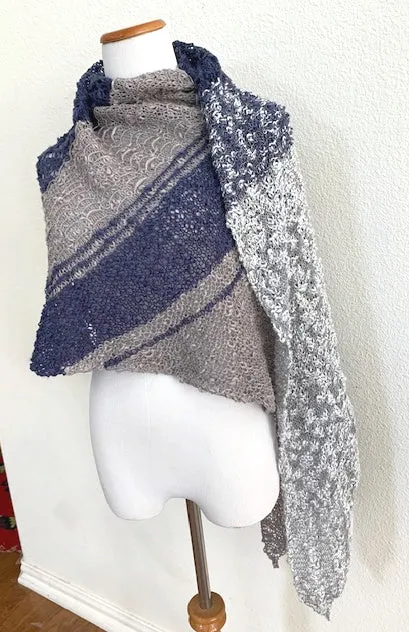 Casual Delft shawl, pattern