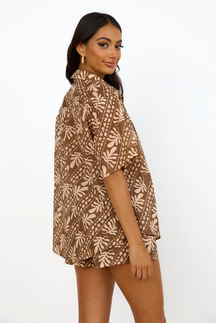 CHARLIE HOLIDAY Cape Shirt Coral