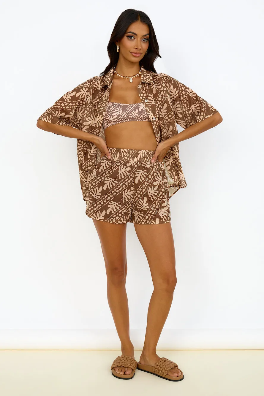 CHARLIE HOLIDAY Cape Shirt Coral