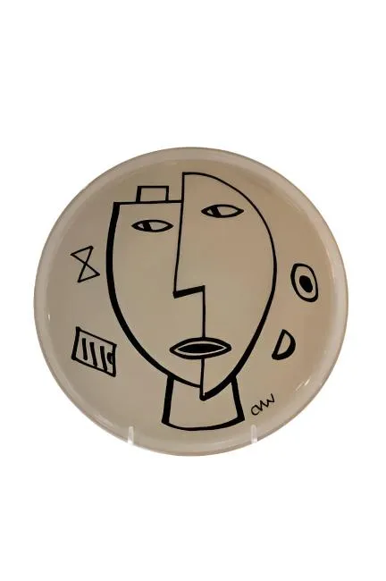 Clementina Van der Walt Mask Series Plates 10"