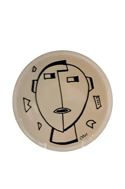 Clementina Van der Walt Mask Series Plates 10"