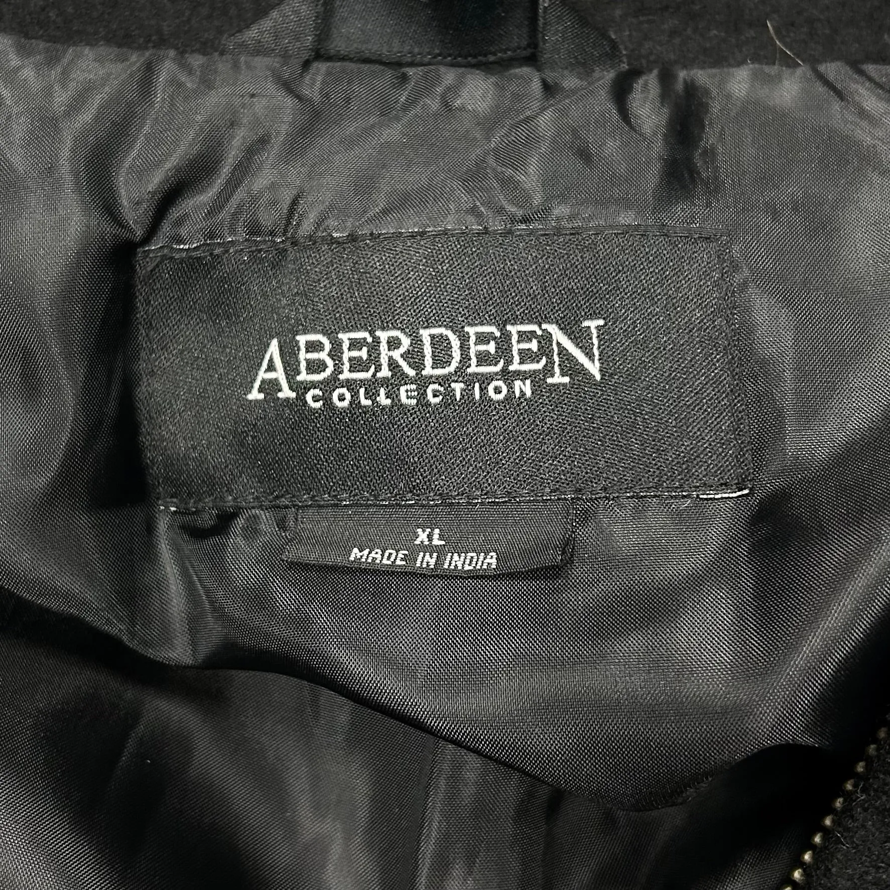 Coat Peacoat By Aberdeen In Black, Size: Xl