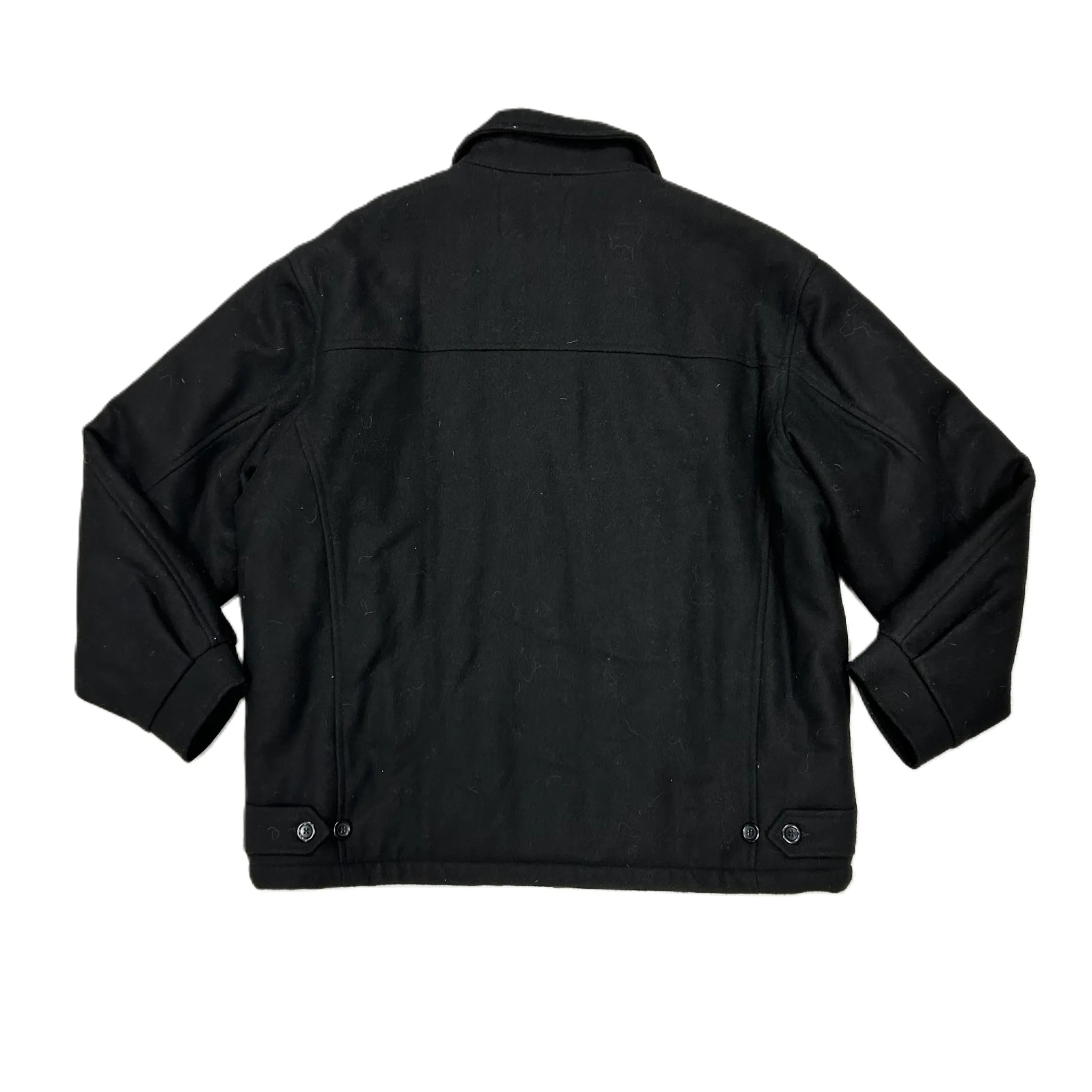 Coat Peacoat By Aberdeen In Black, Size: Xl