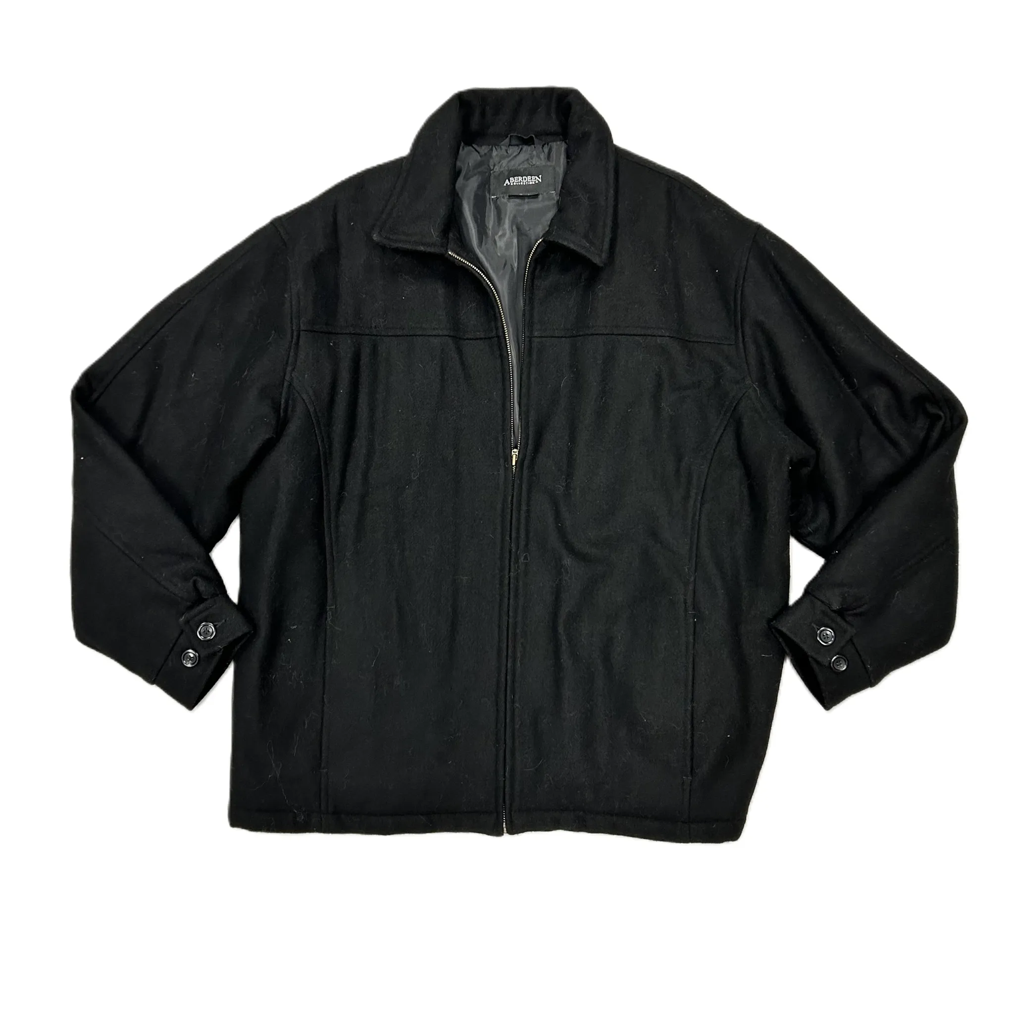 Coat Peacoat By Aberdeen In Black, Size: Xl