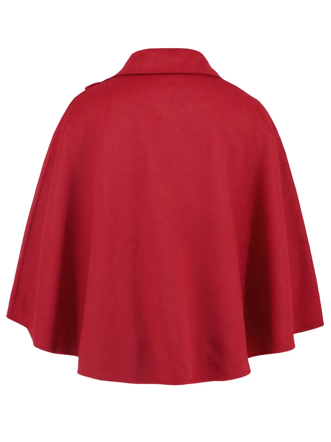 Collared Neck Cropped Cape