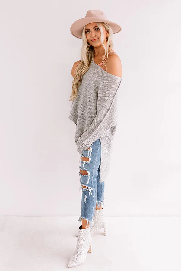 Colorado Woods Knit Sweater In Grey