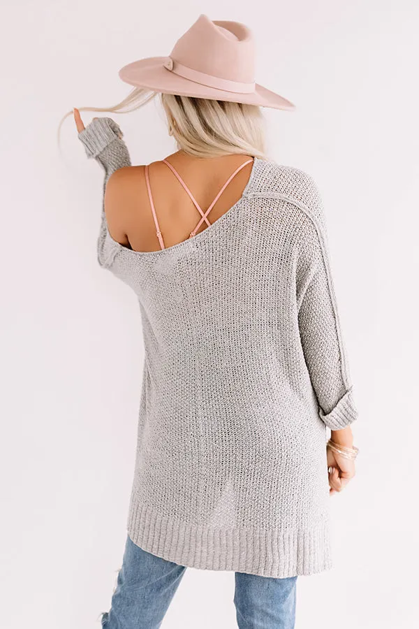 Colorado Woods Knit Sweater In Grey