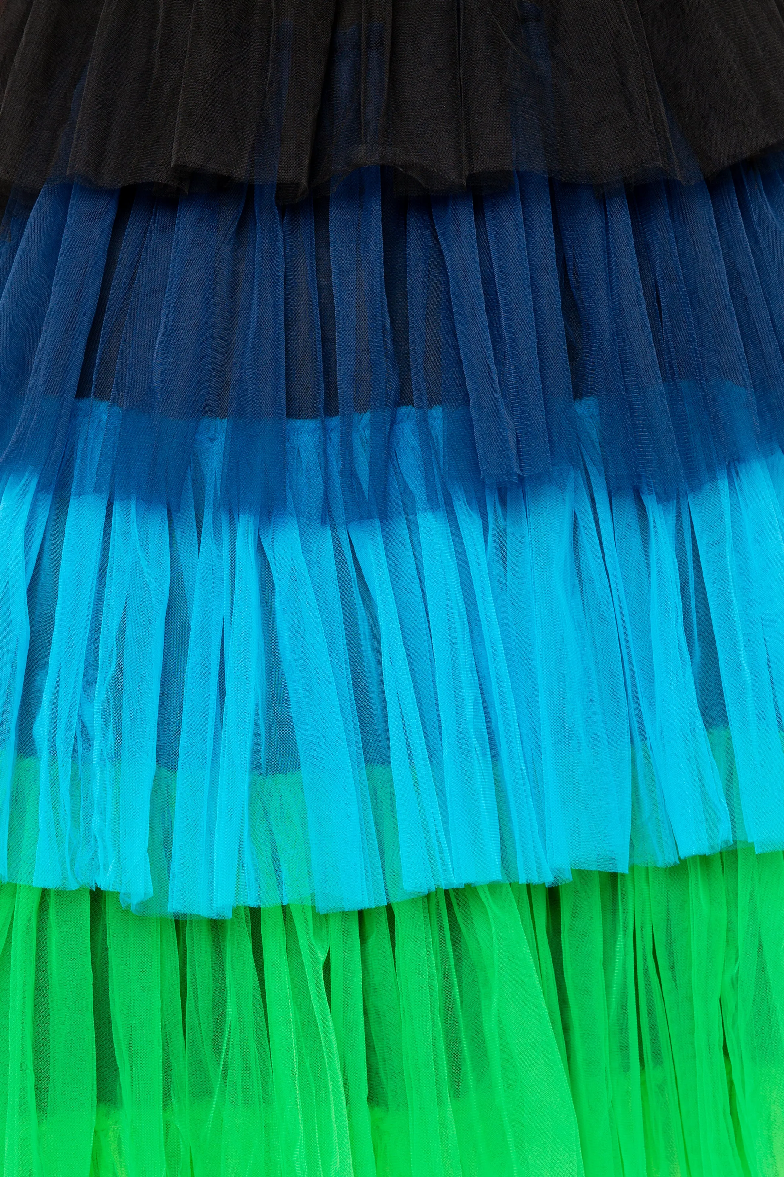 Colorful Tiered Tulle Dress