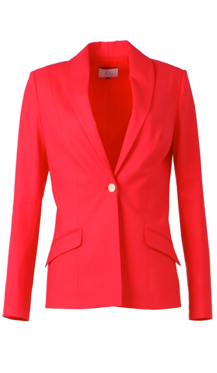 CORAL STRETCH-WOOL SUIT