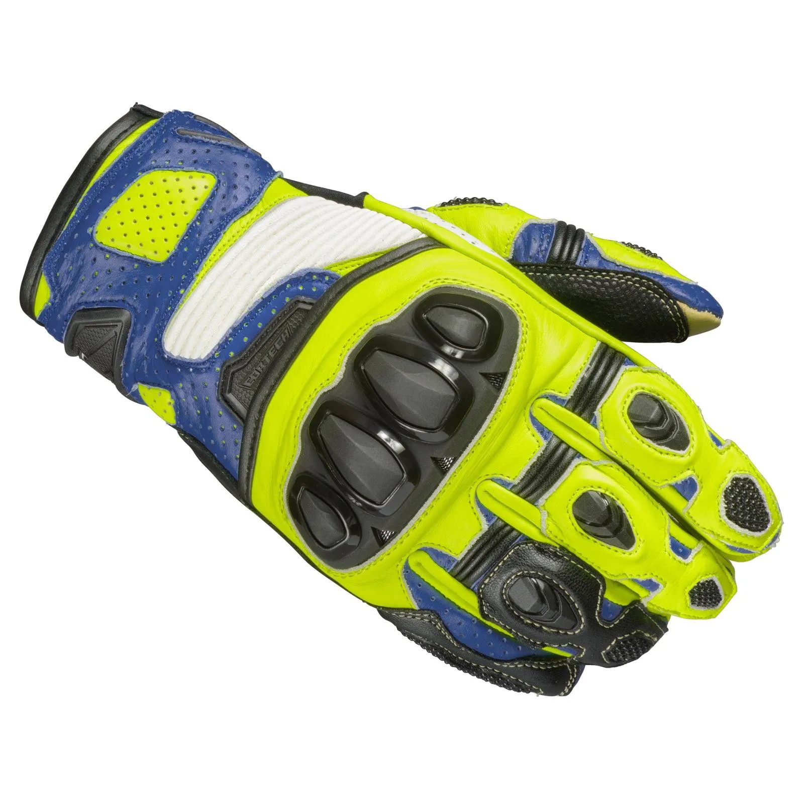 Cortech Sector Pro ST Glove - Blue/Hi-Viz