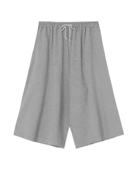 COTTON FLEECE CULOTTE PANTS