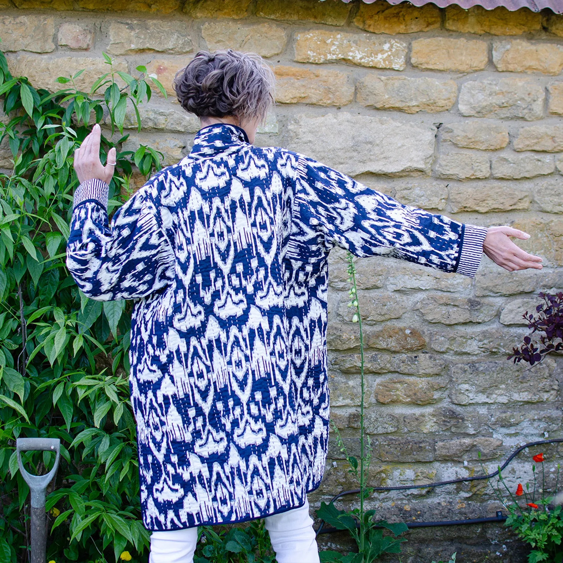 Cotton Kantha 'Orissa' Jacket