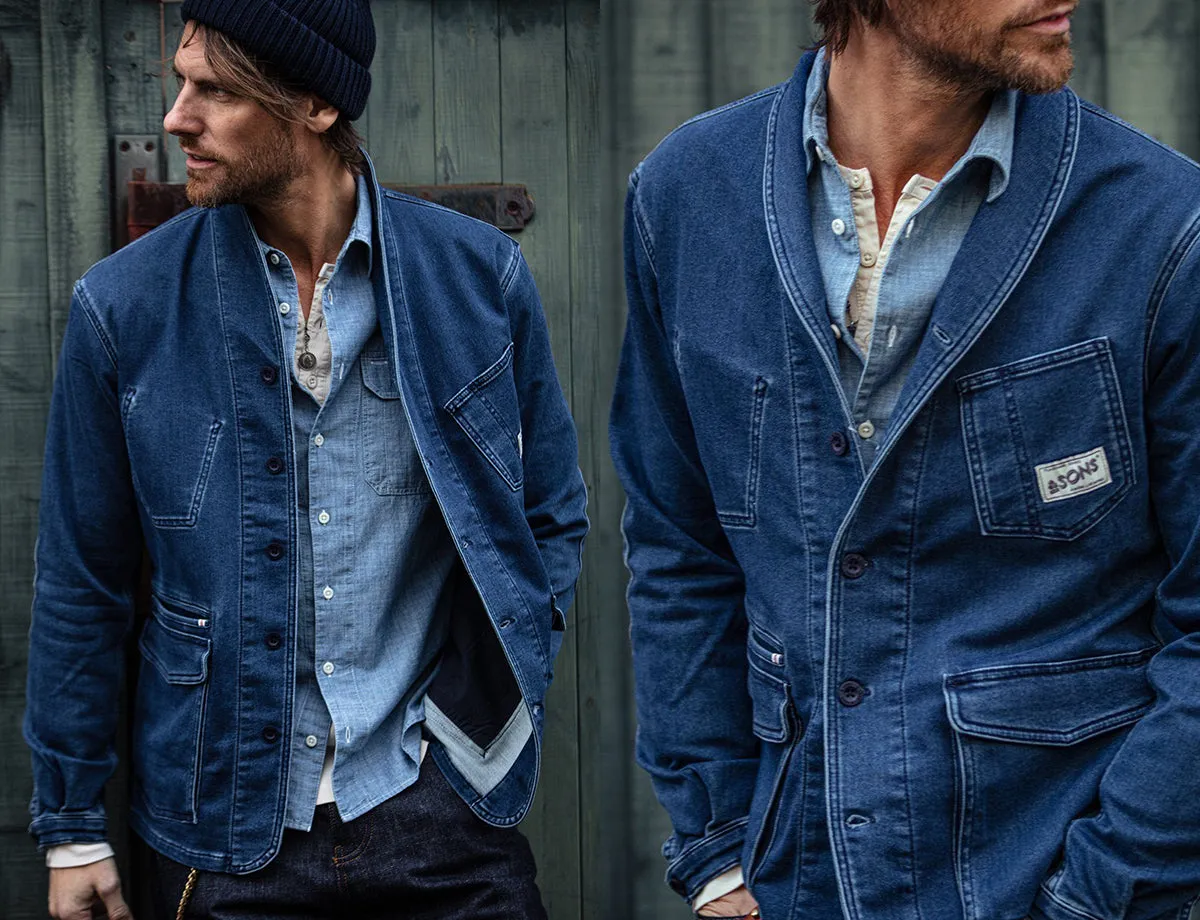 Crafter Indigo Wash Chore Jacket