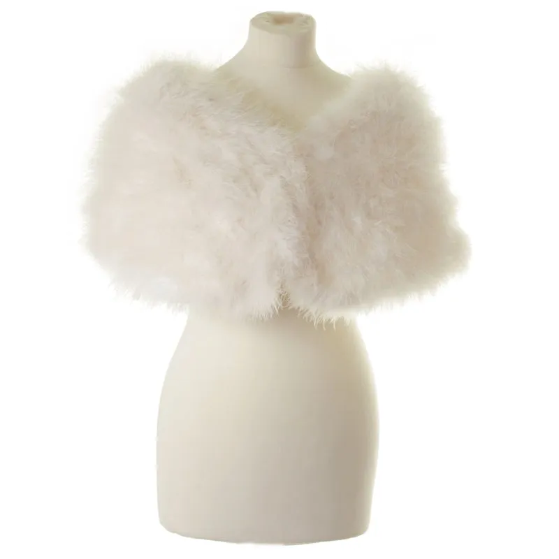 Cressida Marabou Feather Shrug