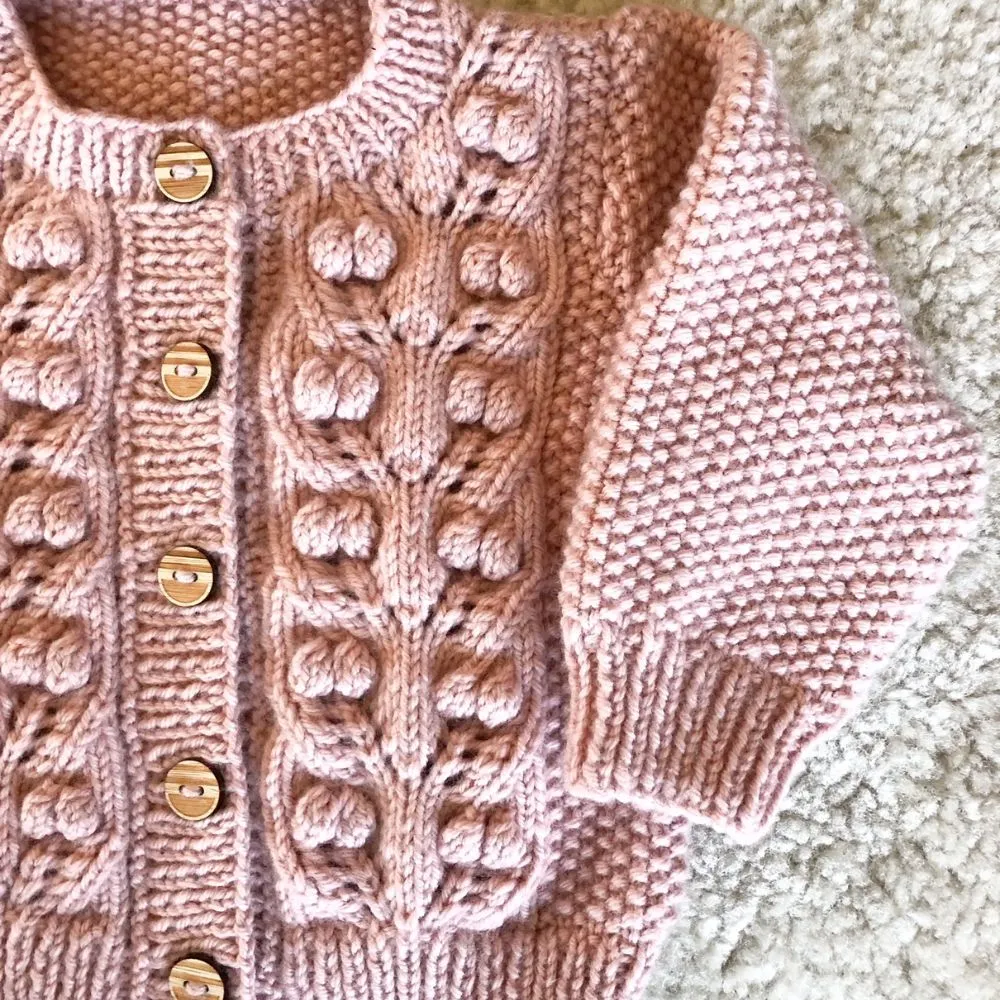 Dahlia Cardi and Hat Knitting Pattern - 8Ply (BC117)