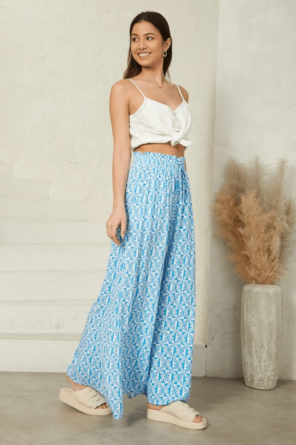 Deanno Culottes - Abstract Blue