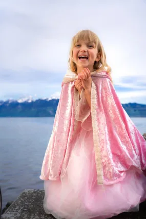 Deluxe Pink Princess Cape Size 3-4