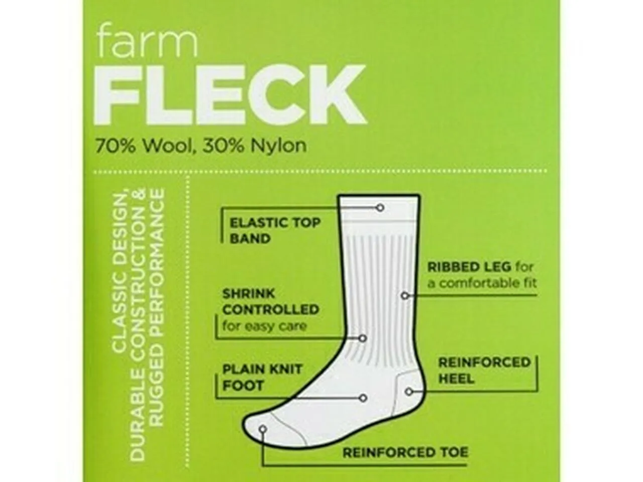 Farm Fleck Wool Socks (Pack of 3)