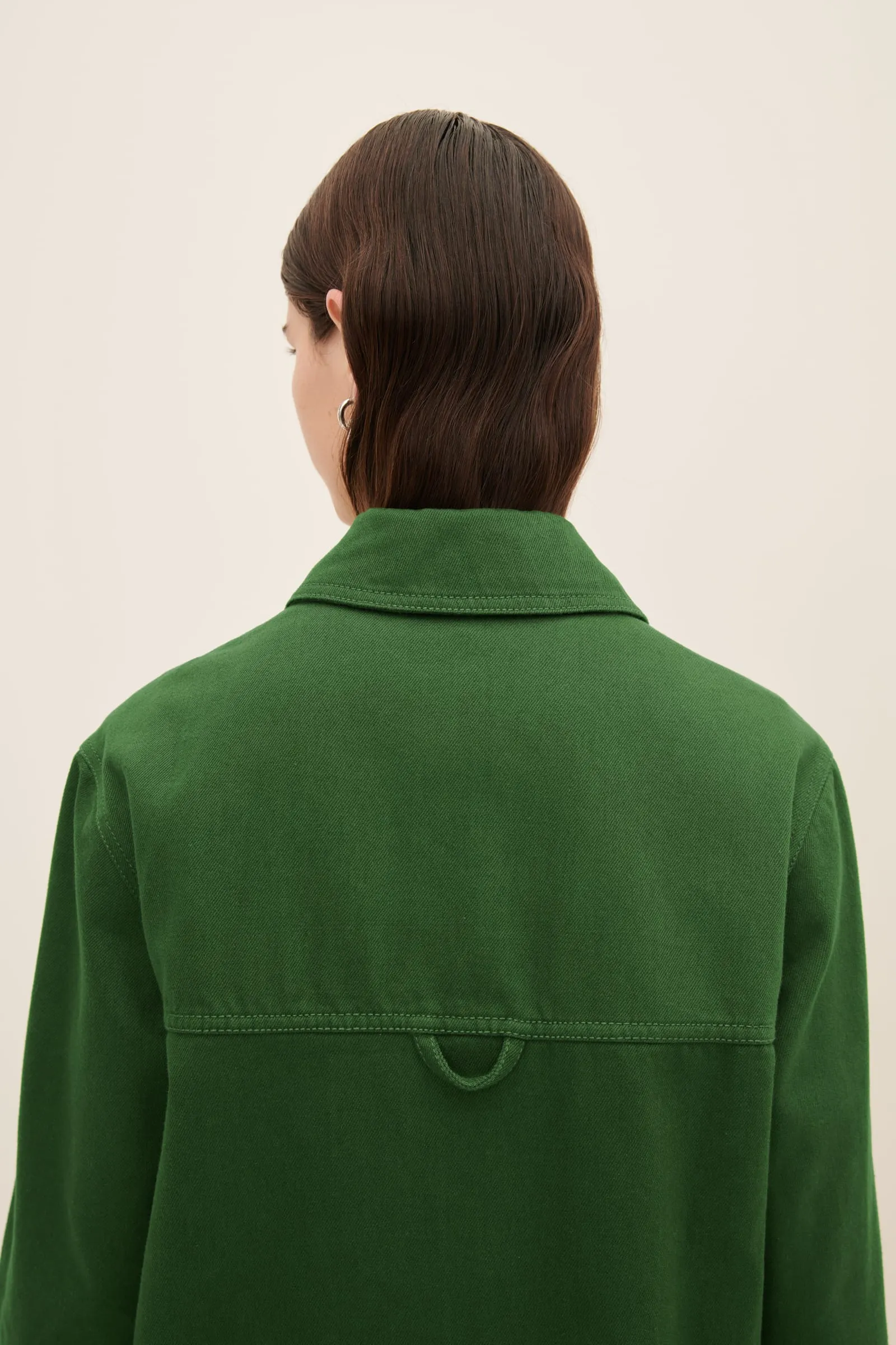 Felix Jacket - Green Denim