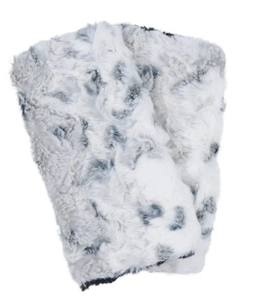 Fingerless / Texting Gloves, Reversible - Luxury Faux Fur in Snow Bird (Sold Out!)