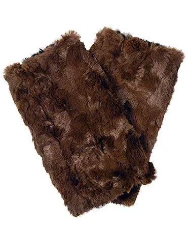 Fingerless / Texting Gloves, Reversible - Plush Faux Fur in Falkor (Sold Out!)