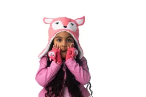 Flap Jack Kids Reversible Sherpa Hat - Bunny/Deer