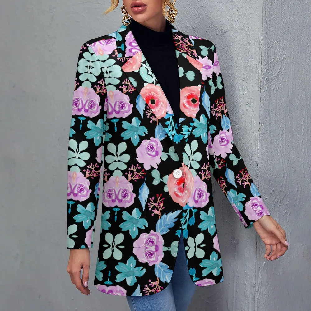 Floral Print Blazer