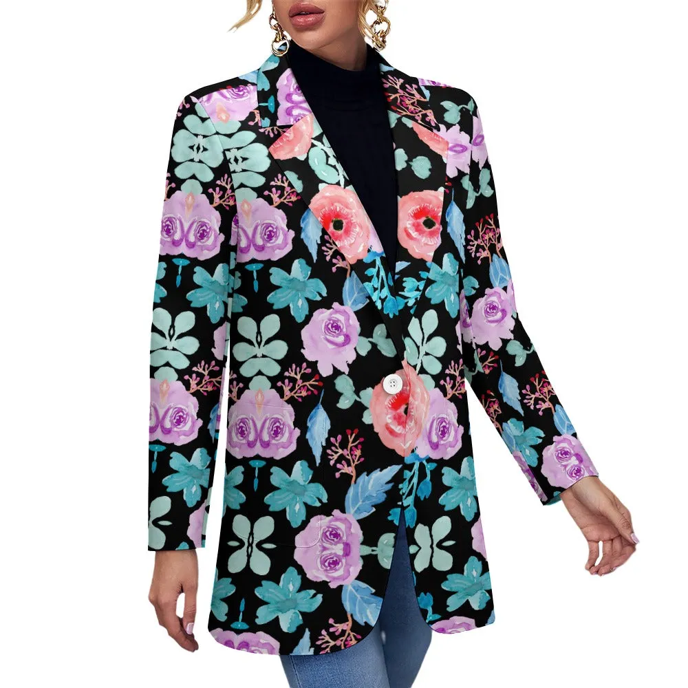 Floral Print Blazer