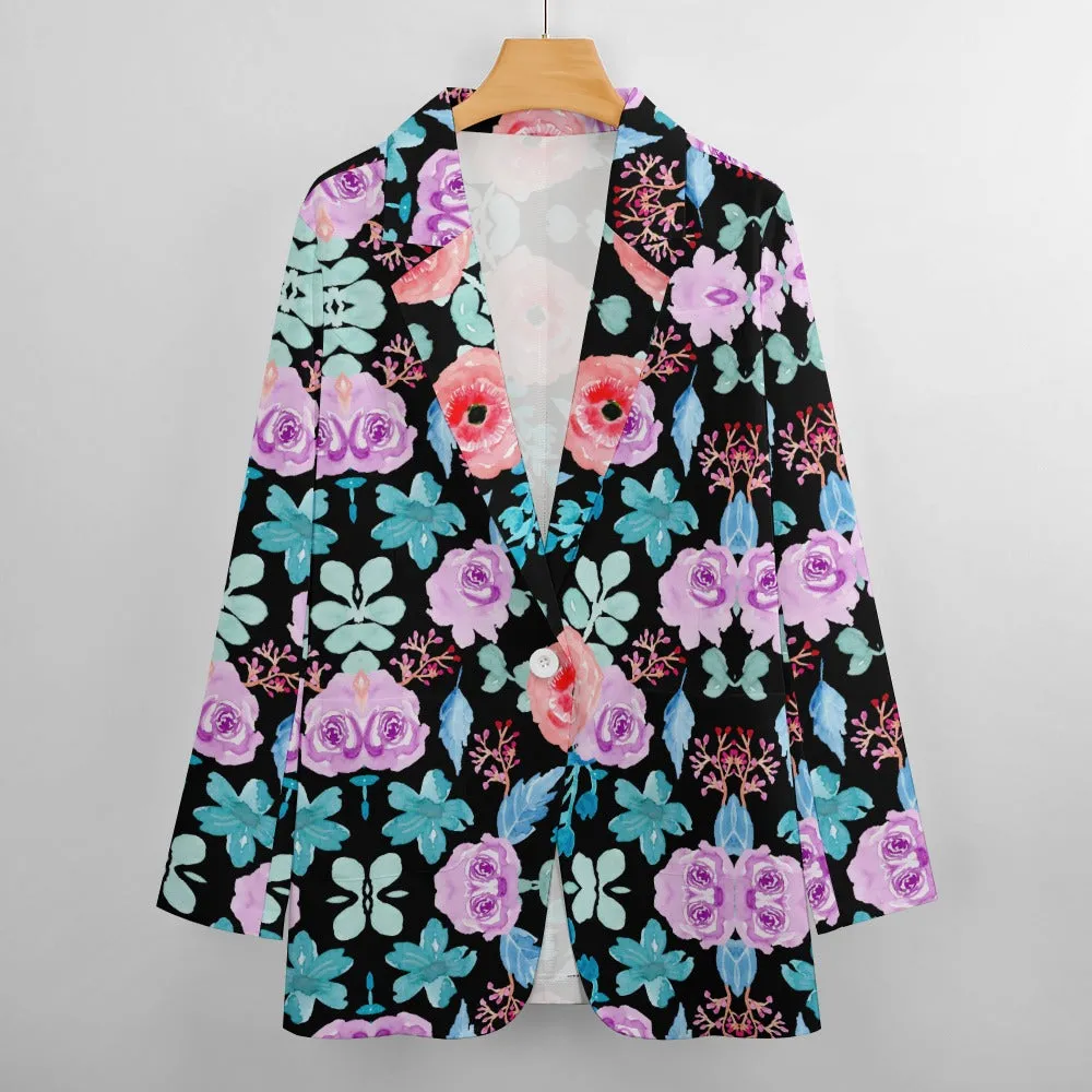 Floral Print Blazer